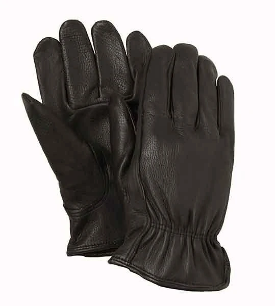 Black Leather Gloves