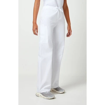 WWE4100 CHEROKEE ORIGINALS UNISEX CARGO PANT WHITE
