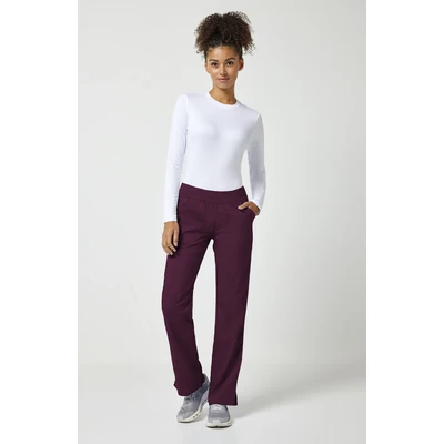CHEROKEE REVOLUTION WWE110 WOMENS MID RISE PULL ON CARGO TROUSER XXSMALL WINE
