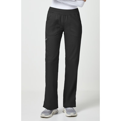 CHEROKEE REVOLUTION WWE110 WOMENS MID RISE PULL ON CARGO TROUSER XXSMALL WINE