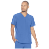Urbane Performance Unisex Vneck Top With Knit Panels