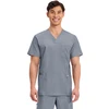 CHEROKEE REVOLUTION WWE670 MENS V-NECK TOP XXSMALL GREY
