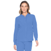 Urbane Icon Womens Stretch Curved Hem Zip Jacket