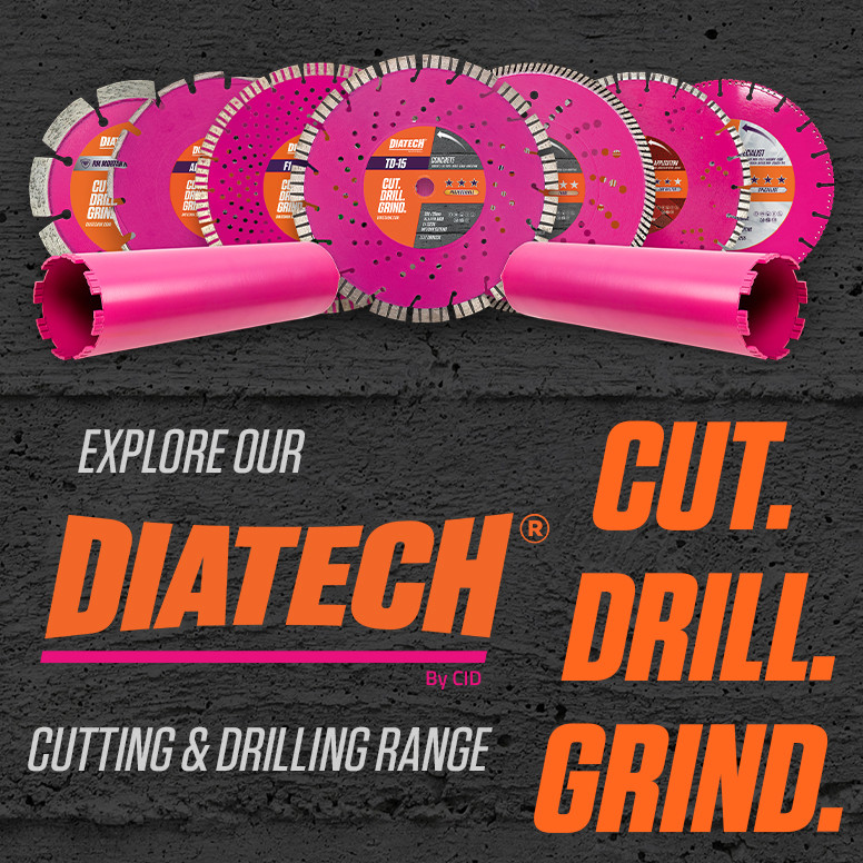 CID Group's professional Diatech diamond blade and drilling tool range