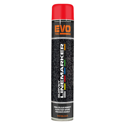 EVO TOOL 750ml Survey Linemarking Paint - Red