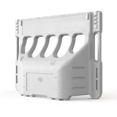 Buddha Water Filled Traffic Barrier - White (1040x800x280mm)