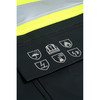 FR/ARC Flash Hi Vis Waterproof Jacket - Yellow/Navy (L)
