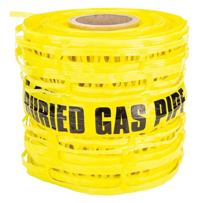 Gas Pipe Detectable Mesh Underground Warning Tape 200mm x 100m
