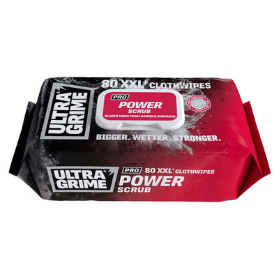 UltraGrime® Pro XXL+ Power Scrub Clothwipes