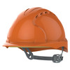 Orange JSP EVO3 Vented Safety Helmet with Slip Ratchet