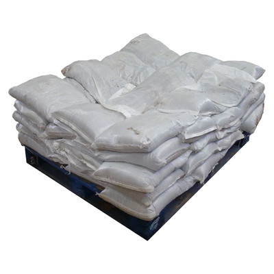 15kg White Pre-Filled Sandbags on a Pallet