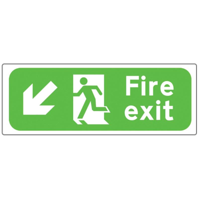 Fire Exit Bottom Left Sign