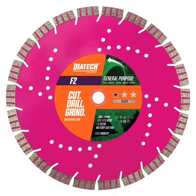 DIATECH F2 General Purpose Diamond Blade - 300 x 20mm