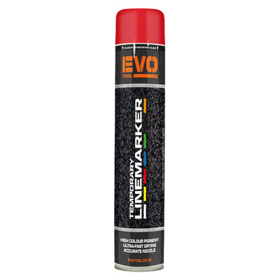 EVO TOOL 750ml Temporary Linemarking Paint - Red