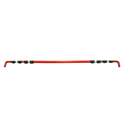 7.6m Crossbar for GS6 Telescopic Goalposts - Red/White