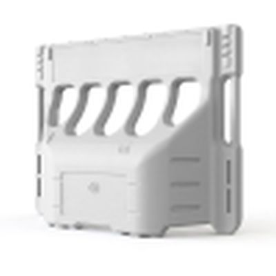 Buddha Water Filled Traffic Barrier - White (1040x800x280mm)