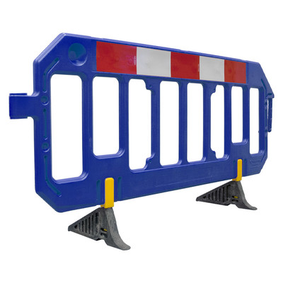 2m Gate Chapter 8 Pedestrian Barrier with Anti-Trip Feet - Blue