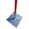 Steel Base GS6 Telescopic Goalpost Set with Crossbar - Red/White
