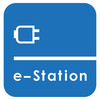 Blue Thermoplastic E-Station Symbol - 1000 x 1000mm