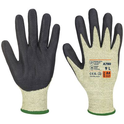 FR/ARC Flash Cut 13D Level 2 Grip Gloves - Green/Black