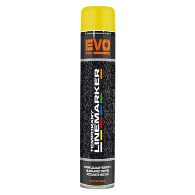 EVO TOOL 750ml Temporary Linemarking Paint - Yellow