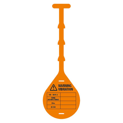 Warning Vibration Tuffx® Tag - Orange