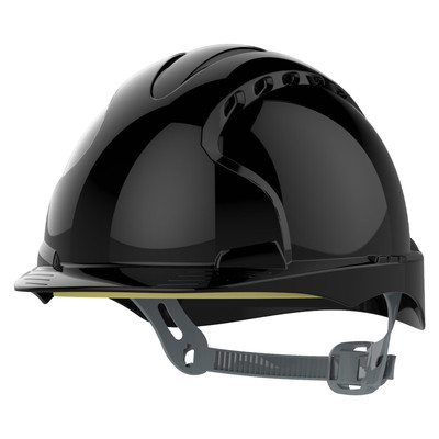 JSP EVO®2 Vented Safety Helmet with Slip Ratchet - Black
