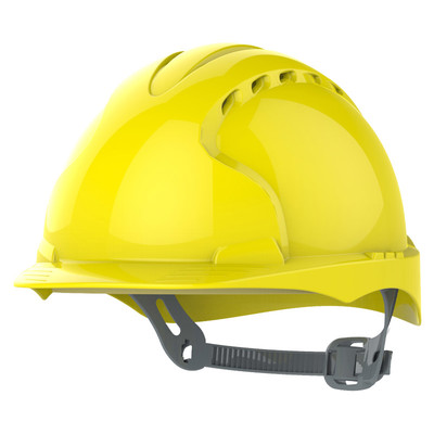 JSP EVO®2 Vented Safety Helmet with Slip Ratchet - Yellow