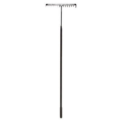 Round Tooth Tarmac Rake with Steel Handle