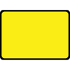 Yellow/Black Blank QuickFit Sign Face