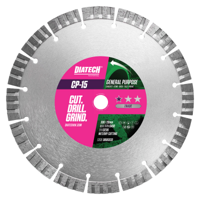 DIATECH CP-15 General Purpose Diamond Blade 300 x 20mm