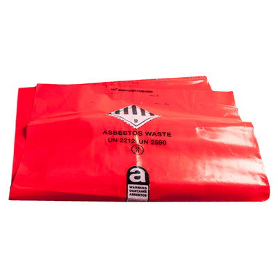 60L Red Asbestos Waste Bag - Pack of 100