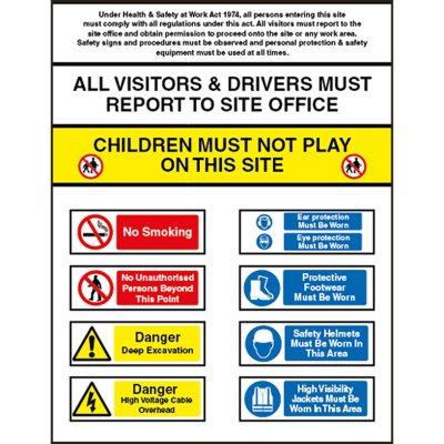 Standard Site Safety Sign