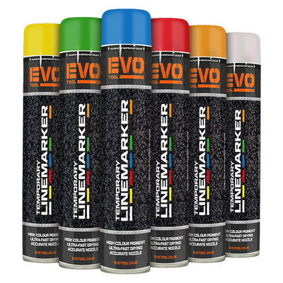 EVO TOOL 750ml Temporary Linemarking Paint - Red