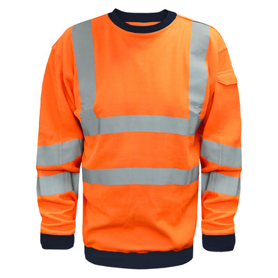 GIANT FR/ARC Flash Hi Vis L/S Sweatshirt (RIS-3279) - Orange (L)