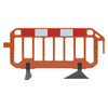 2m Firmus Pedestrian Barrier with Anti-Trip Feet - Orange