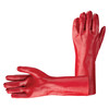 Red PVC Gauntlet Gloves