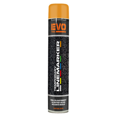 EVO TOOL 750ml Temporary Linemarking Paint - Orange