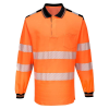 GIANT Tactical Hi Vis L/S Polo Shirt (RIS-3279) - Orange/Black (S)