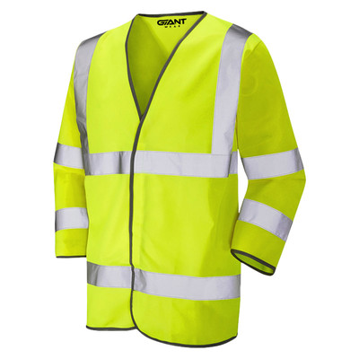 Yellow Hi Vis L/S Jerkin - Front