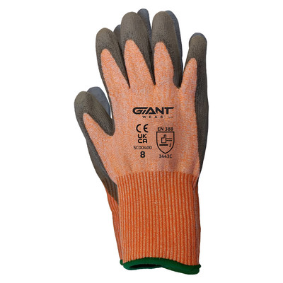 GIANT MP3000 Gloves Cut Level 3 (8) - Orange/Black