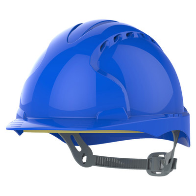 JSP EVO®2 Vented Safety Helmet with Slip Ratchet - Blue