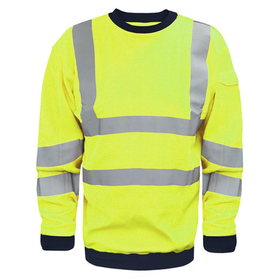 GIANT FR/ARC Flash Hi Vis L/S Sweatshirt - Yellow (XL)
