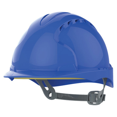 Blue JSP EVO3 Vented Safety Helmet with Slip Ratchet