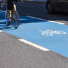 White Thermoplastic Cycle Lane Symbol - 1215 x 750mm