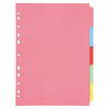 A4 Multi-Punched 5-Part Subject Divider - Pack of 5
