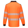 GIANT Tactical Hi Vis L/S Polo Shirt (RIS-3279) - Orange/Black (S)
