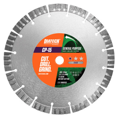 DIATECH CP-15 General Purpose Diamond Blade - 125 x 22mm