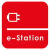 Red Thermoplastic E-Station Symbol - 1000 x 1000mm