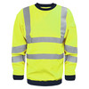 GIANT FR/ARC Flash Hi Vis L/S Sweatshirt - Yellow (L)